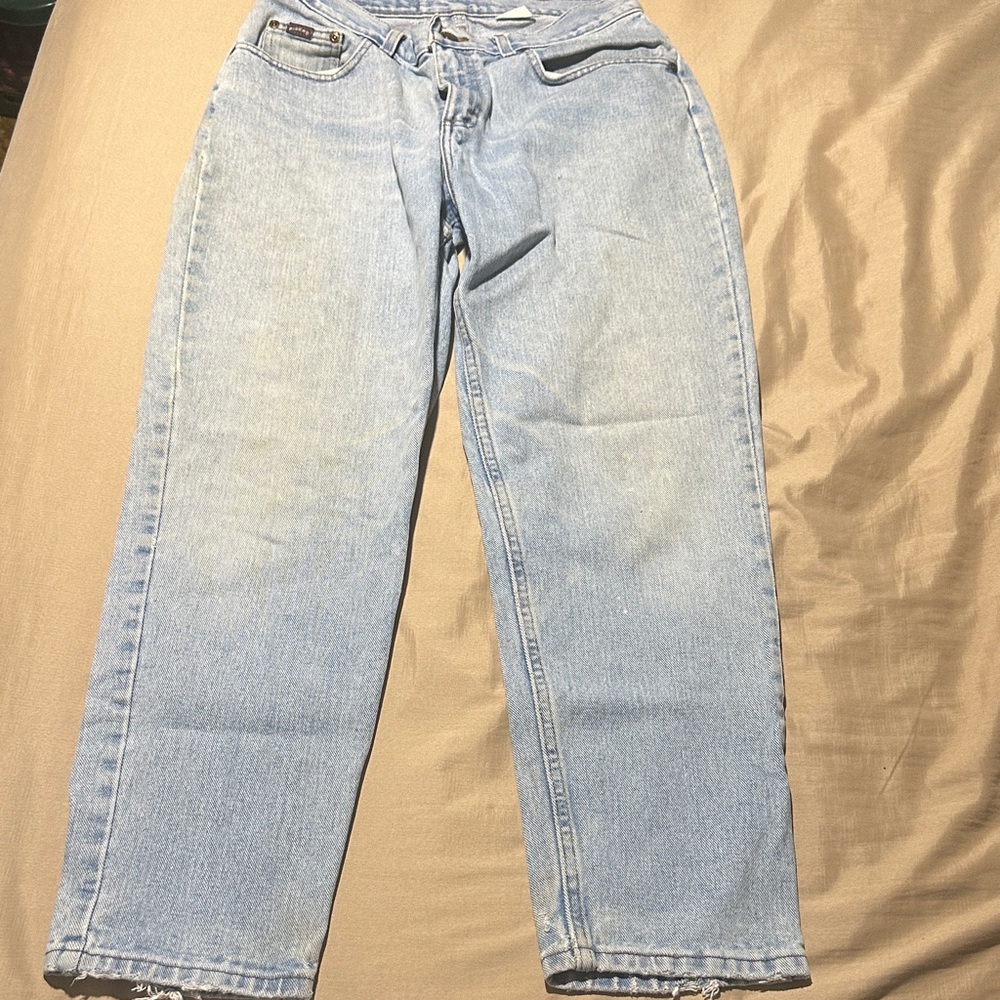 Vintage Riders by Lee Women's Straight Leg Jeans in Soft Blue